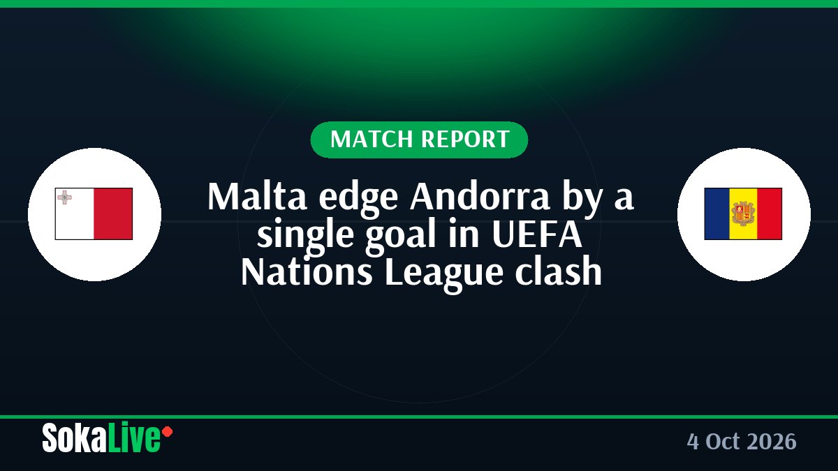 Malta edge Andorra by a single goal in UEFA Nations League clash
