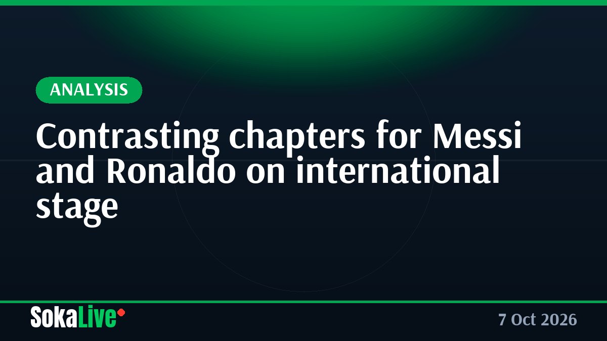 Contrasting chapters for Messi and Ronaldo on international stage