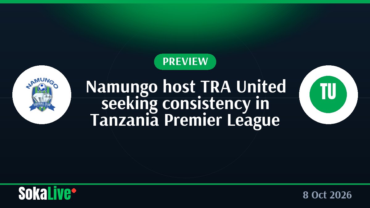Namungo host TRA United seeking consistency in Tanzania Premier League
