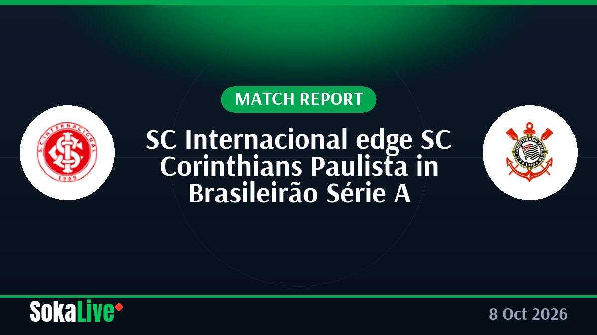 SC Internacional edge SC Corinthians Paulista in Brasileirão Série A
