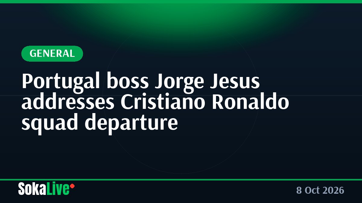 Portugal boss Jorge Jesus addresses Cristiano Ronaldo squad departure
