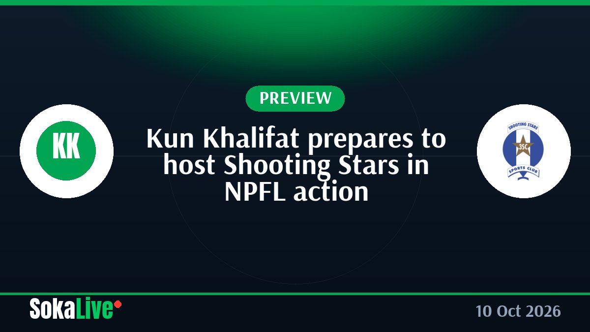 Kun Khalifat prepares to host Shooting Stars in NPFL action