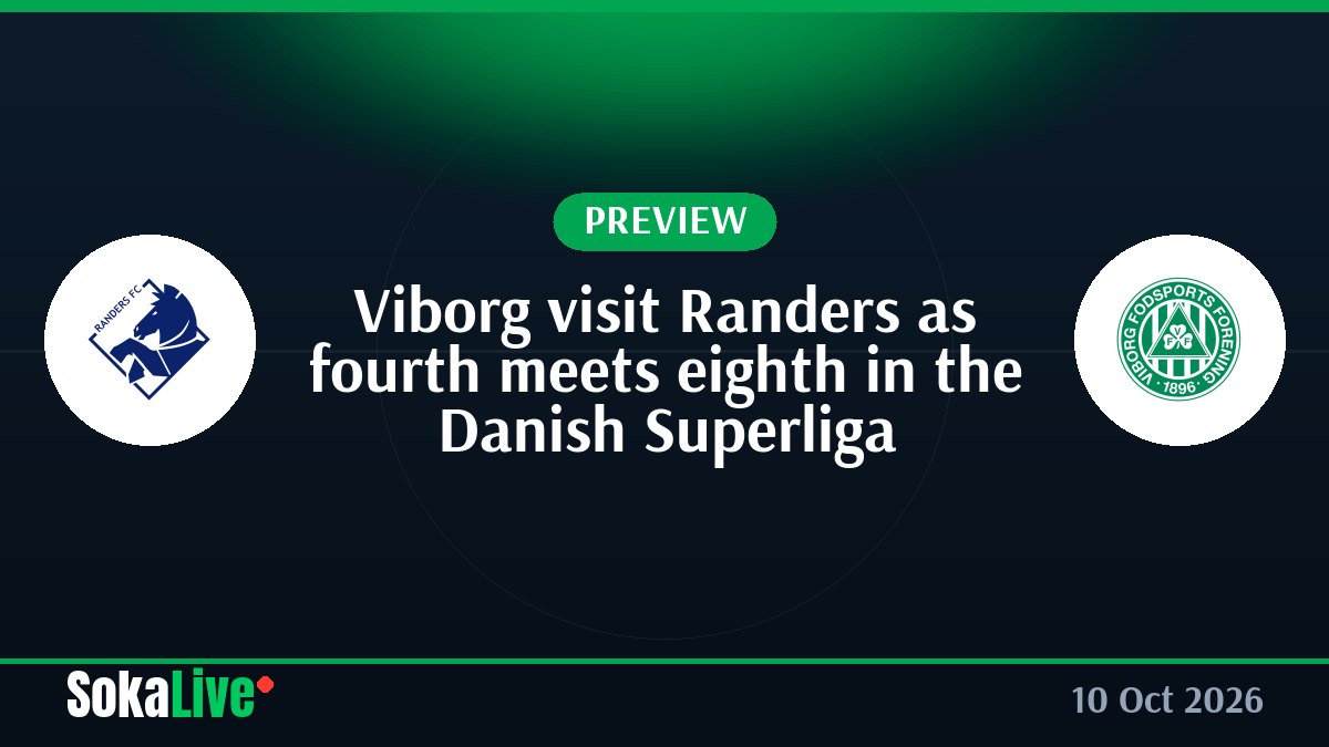 Viborg visit Randers as fourth meets eighth in the Danish Superliga