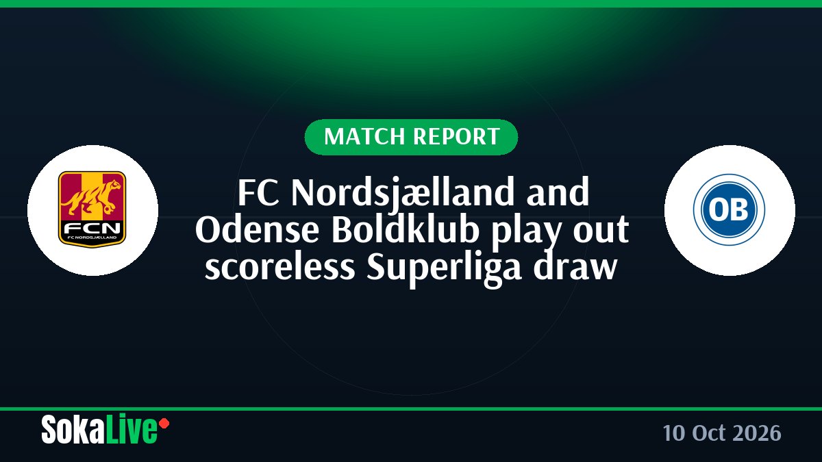 FC Nordsjælland and Odense Boldklub play out scoreless Superliga draw