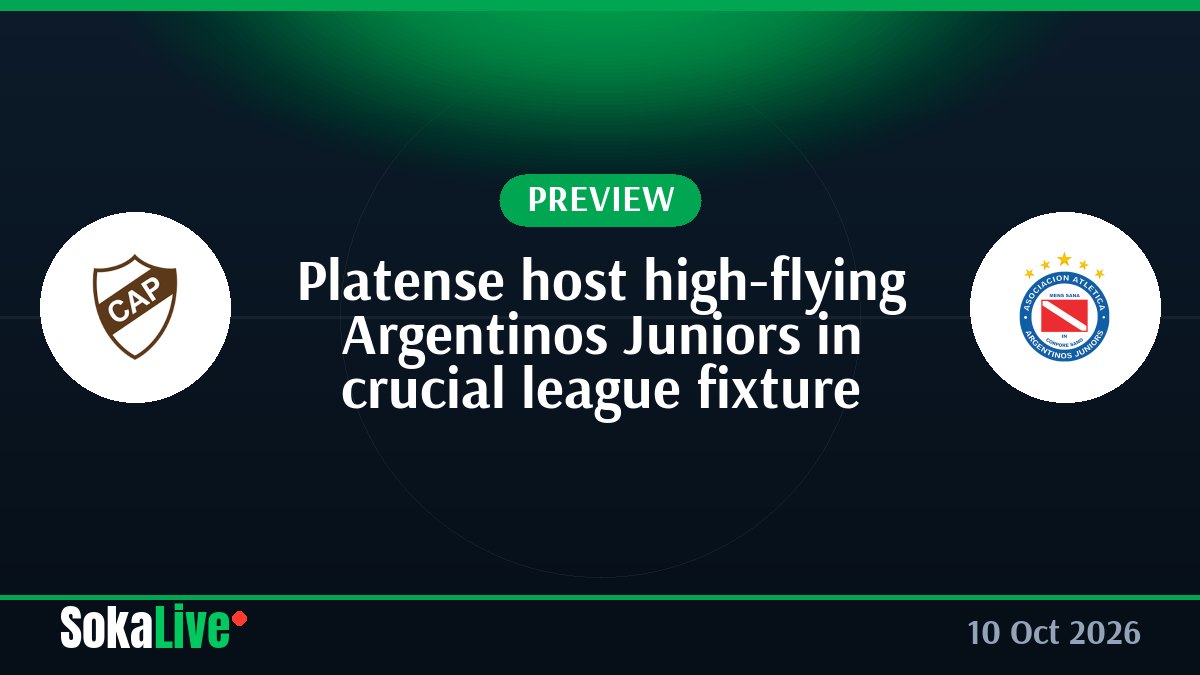 Platense host high-flying Argentinos Juniors in crucial league fixture