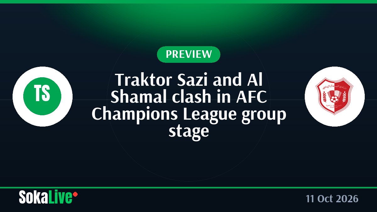Traktor Sazi and Al Shamal clash in AFC Champions League group stage