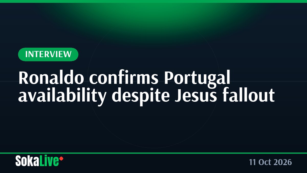 Ronaldo confirms Portugal availability despite Jesus fallout