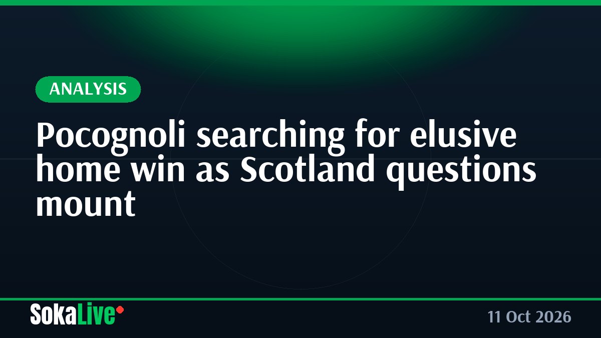Pocognoli searching for elusive home win as Scotland questions mount