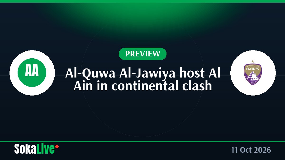 Al-Quwa Al-Jawiya host Al Ain in continental clash