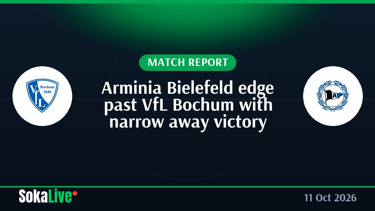 Arminia Bielefeld edge past VfL Bochum with narrow away victory