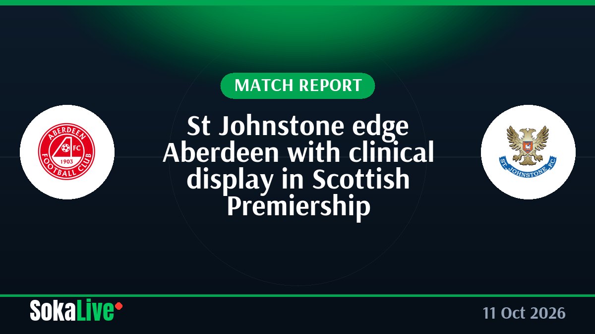 St Johnstone edge Aberdeen with clinical display in Scottish Premiership