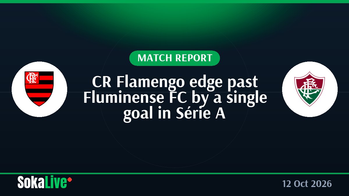 CR Flamengo edge past Fluminense FC by a single goal in Série A