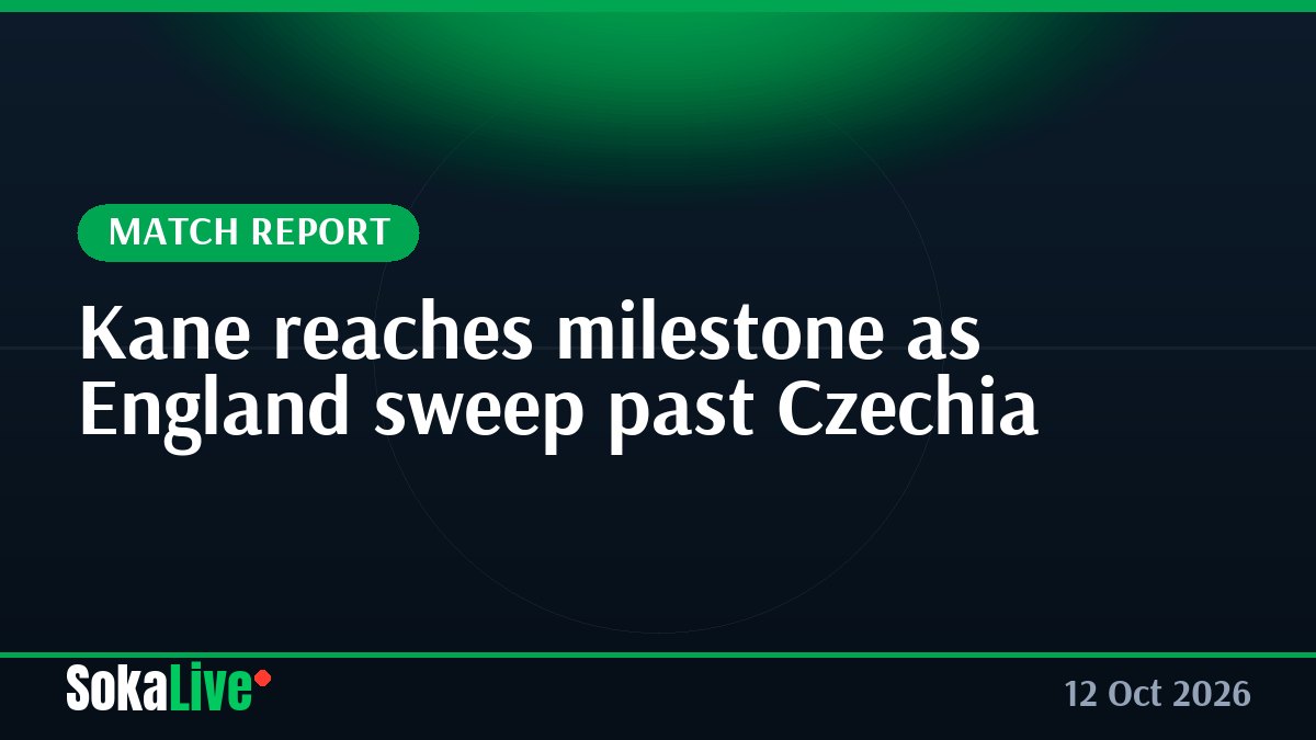 Kane reaches milestone as England sweep past Czechia