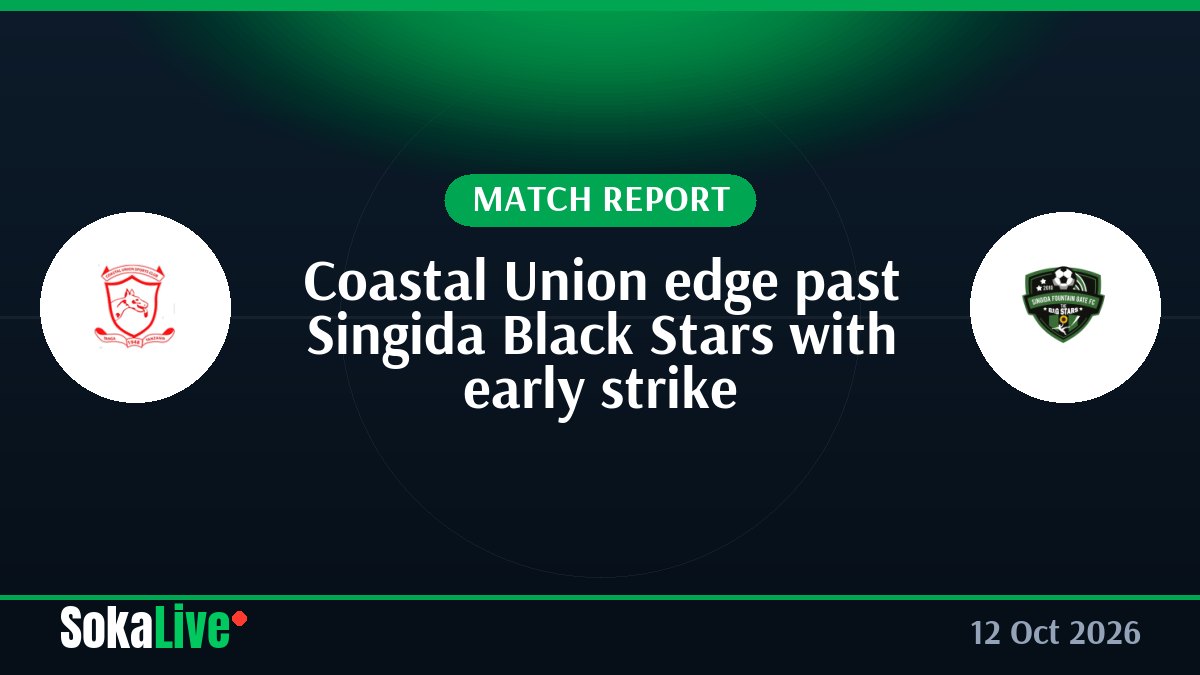 Coastal Union edge past Singida Black Stars with early strike