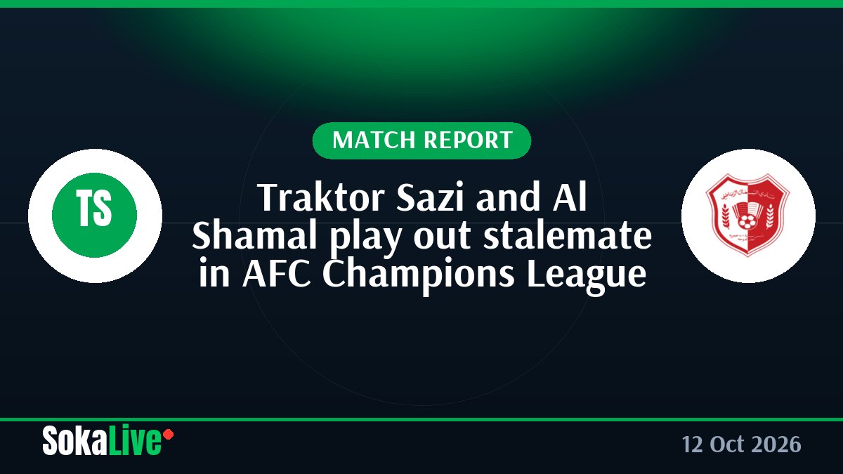 Traktor Sazi and Al Shamal play out stalemate in AFC Champions League