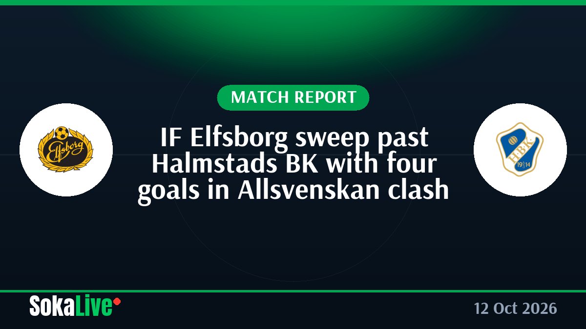 IF Elfsborg sweep past Halmstads BK with four goals in Allsvenskan clash