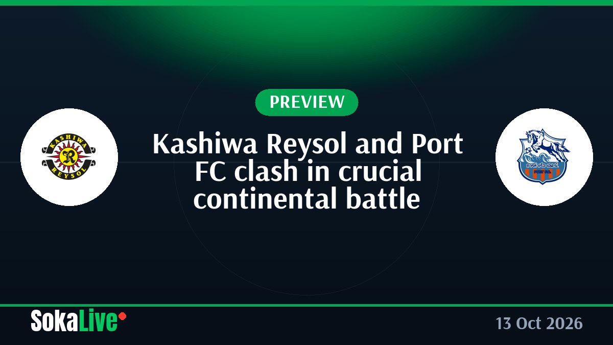 Kashiwa Reysol and Port FC clash in crucial continental battle
