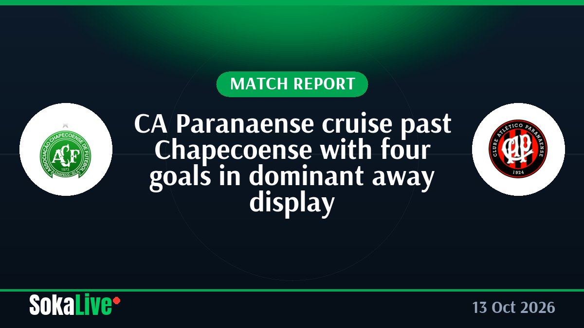 CA Paranaense cruise past Chapecoense with four goals in dominant away display