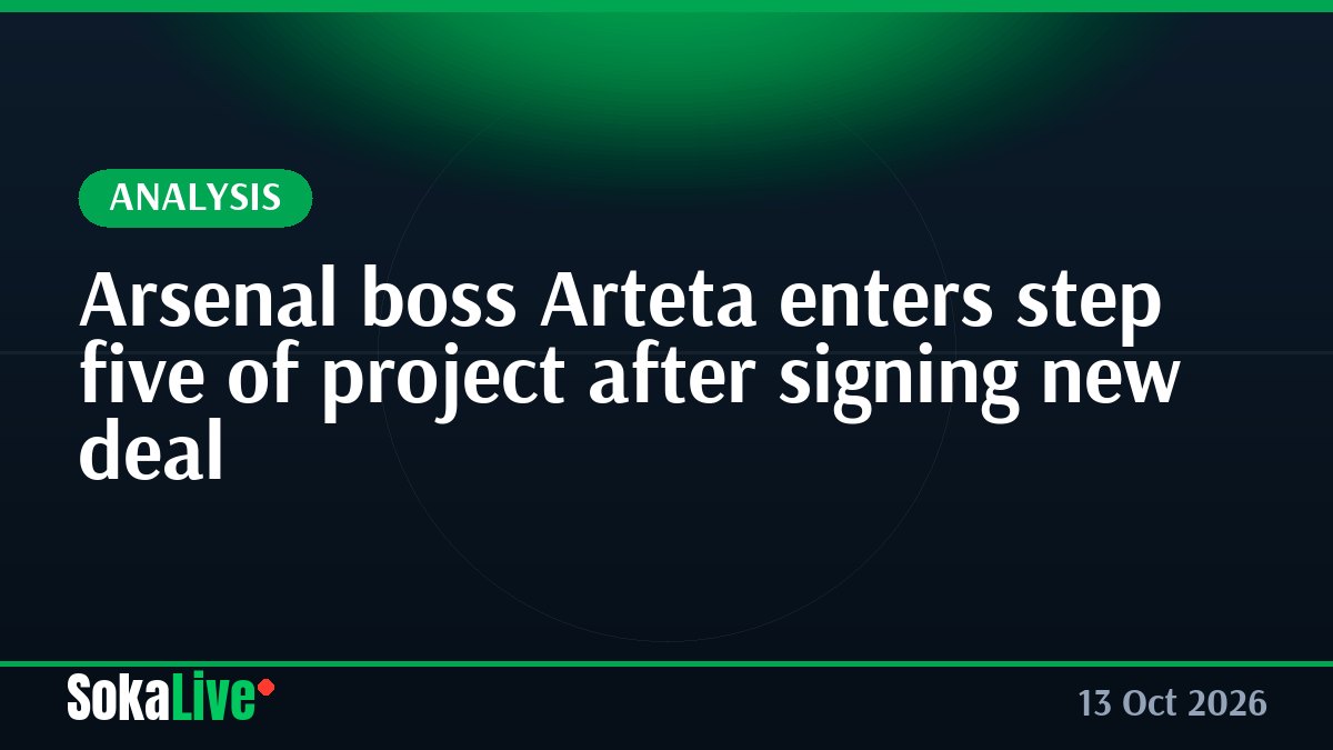 Arsenal boss Arteta enters step five of project after signing new deal