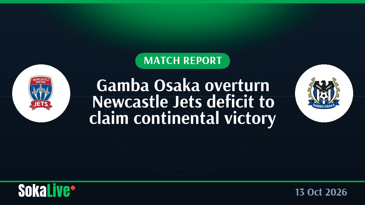 Gamba Osaka overturn Newcastle Jets deficit to claim continental victory