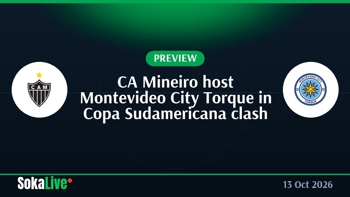 CA Mineiro host Montevideo City Torque in Copa Sudamericana clash