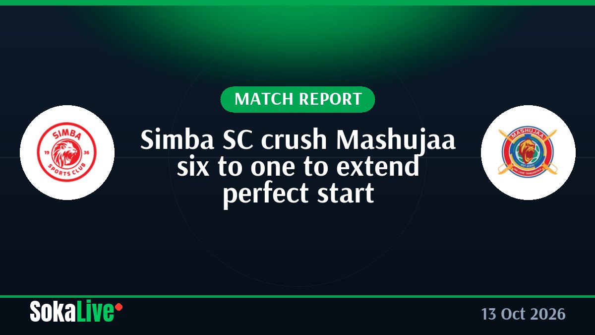 Simba SC crush Mashujaa six to one to extend perfect start