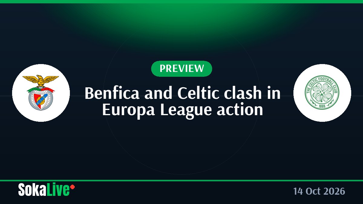 Benfica and Celtic clash in Europa League action