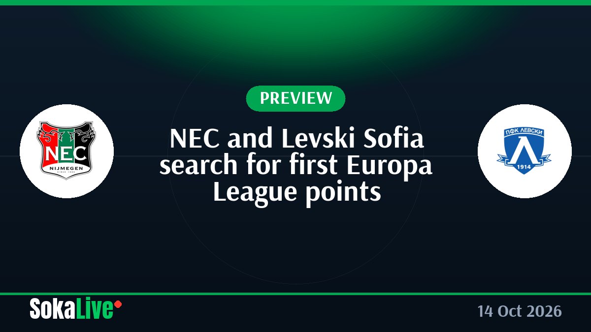 NEC and Levski Sofia search for first Europa League points
