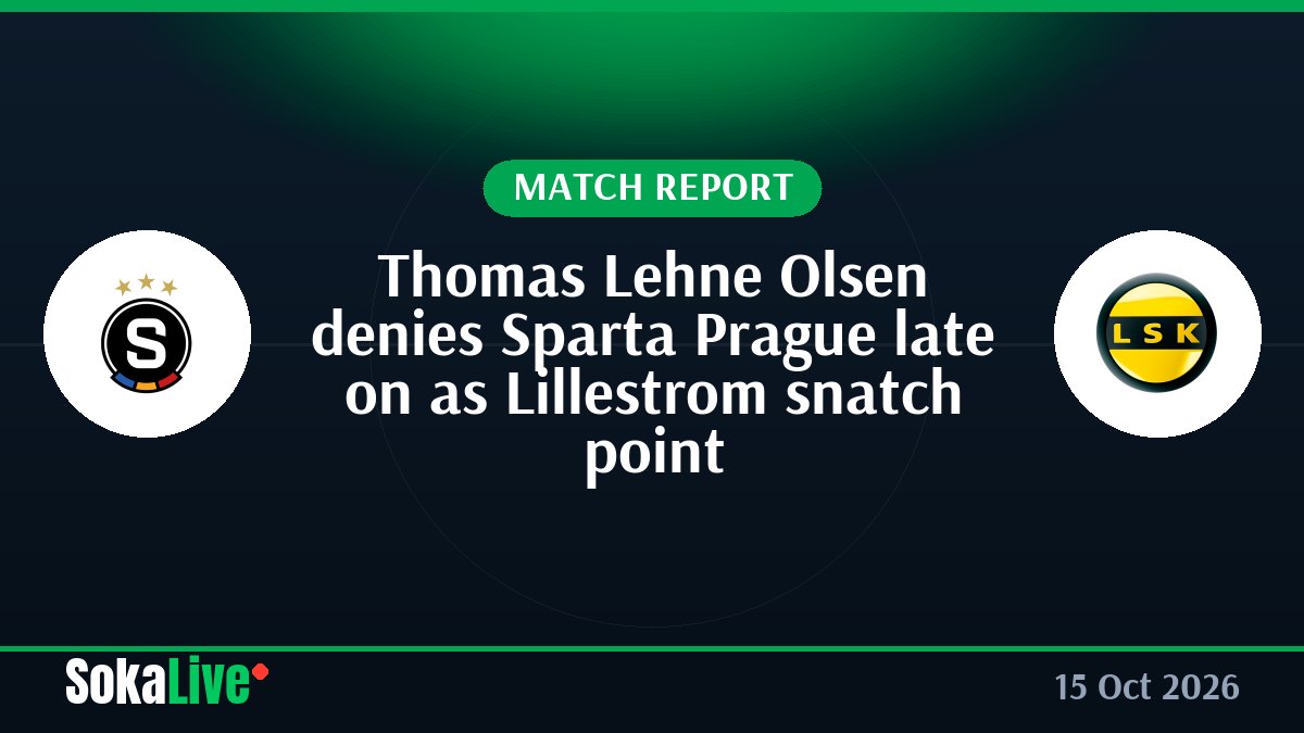 Thomas Lehne Olsen denies Sparta Prague late on as Lillestrom snatch point