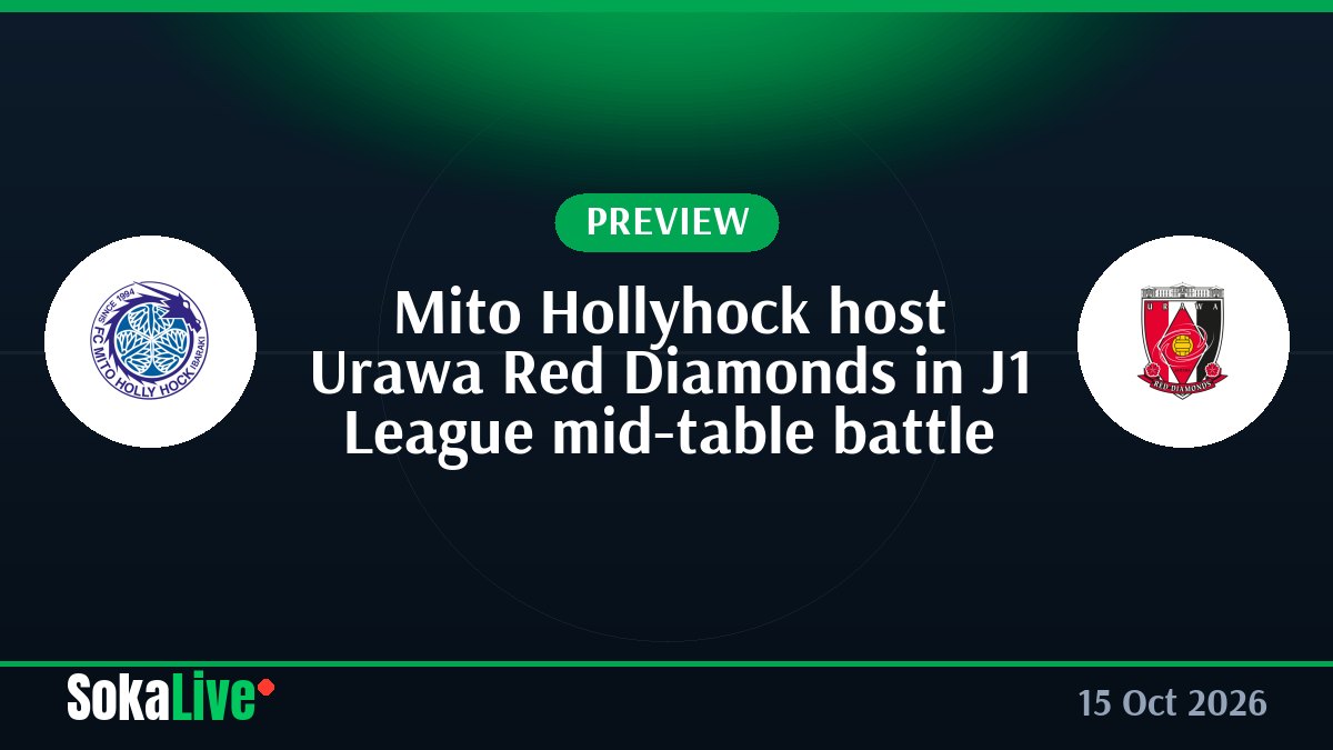 Mito Hollyhock host Urawa Red Diamonds in J1 League mid-table battle