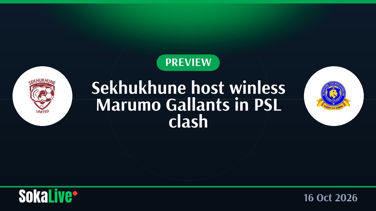 Sekhukhune host winless Marumo Gallants in PSL clash