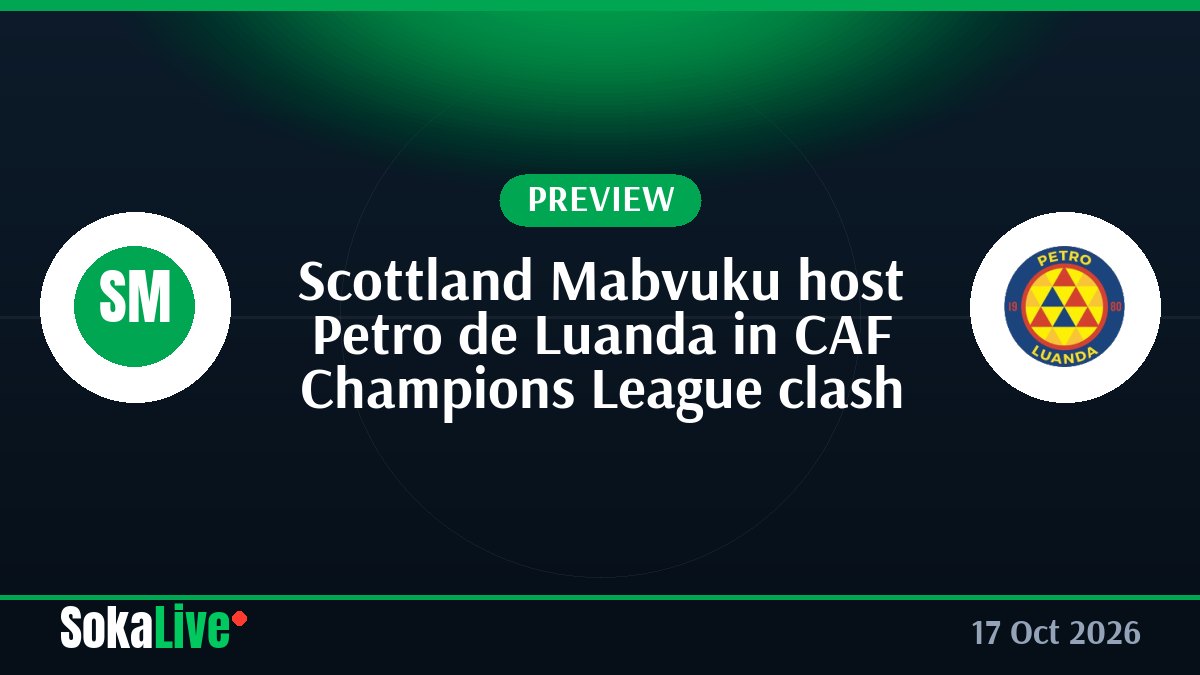 Scottland Mabvuku host Petro de Luanda in CAF Champions League clash