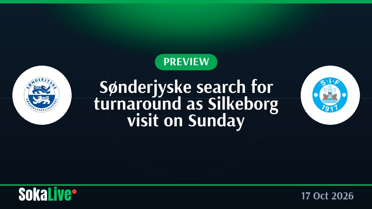 Sønderjyske search for turnaround as Silkeborg visit on Sunday