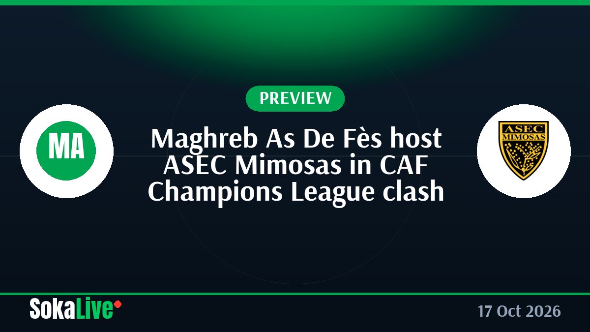 Maghreb As De Fès host ASEC Mimosas in CAF Champions League clash