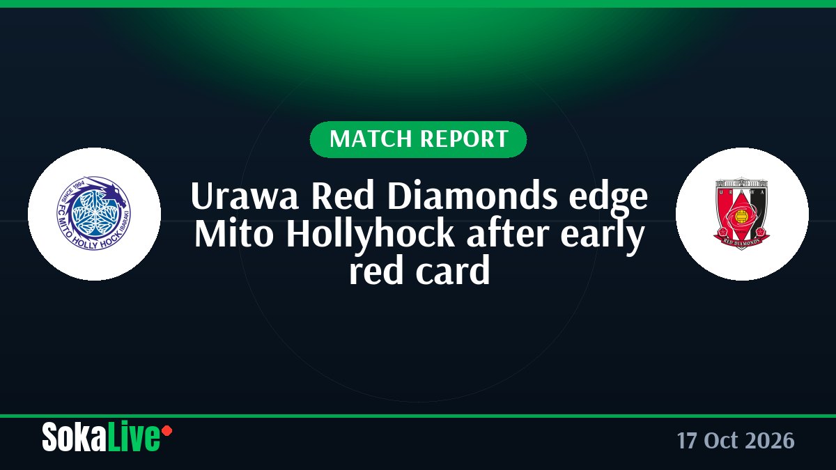 Urawa Red Diamonds edge Mito Hollyhock after early red card