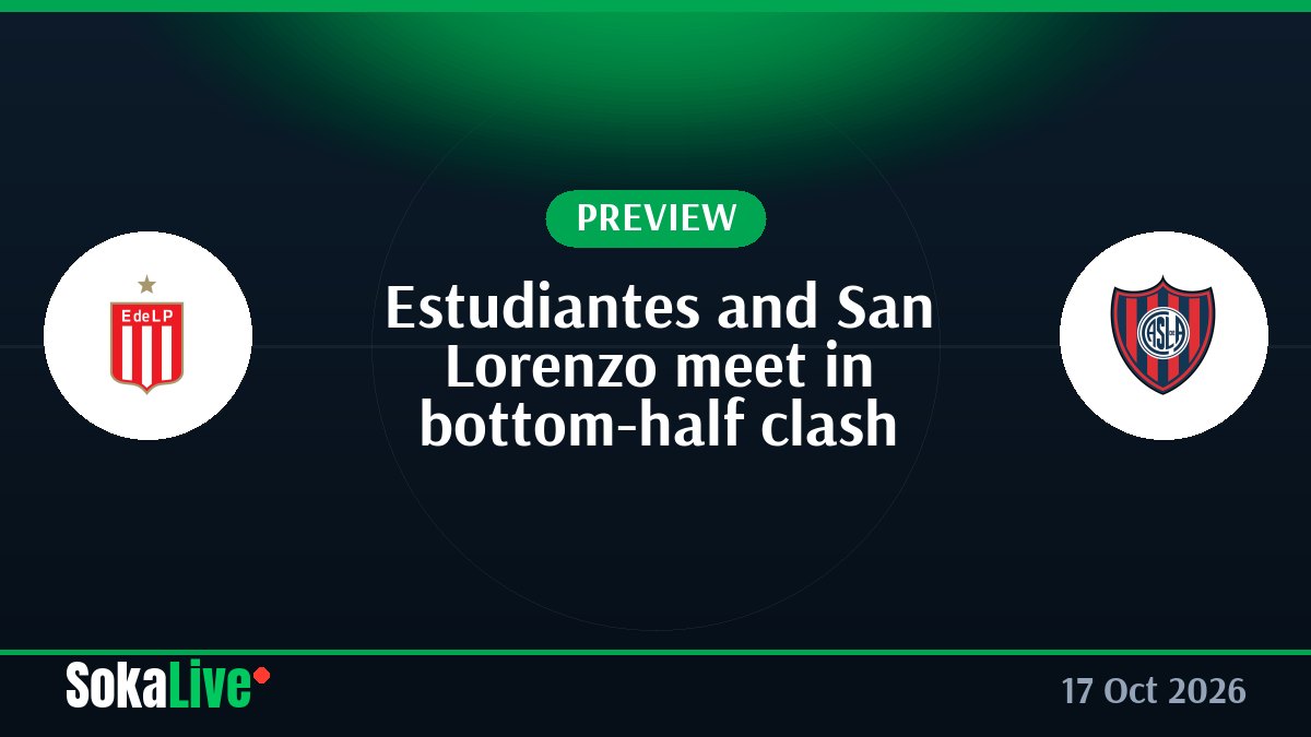 Estudiantes and San Lorenzo meet in bottom-half clash