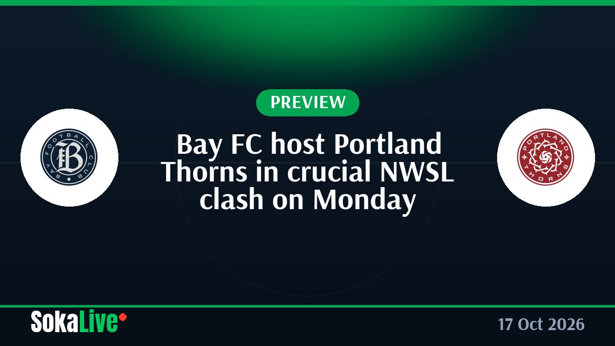 Bay FC host Portland Thorns in crucial NWSL clash on Monday