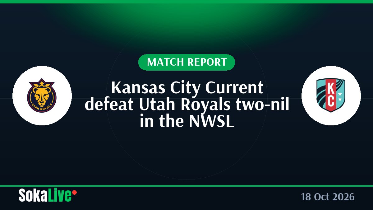 Kansas City Current defeat Utah Royals two-nil in the NWSL