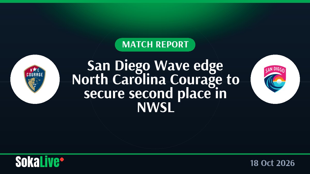San Diego Wave edge North Carolina Courage to secure second place in NWSL