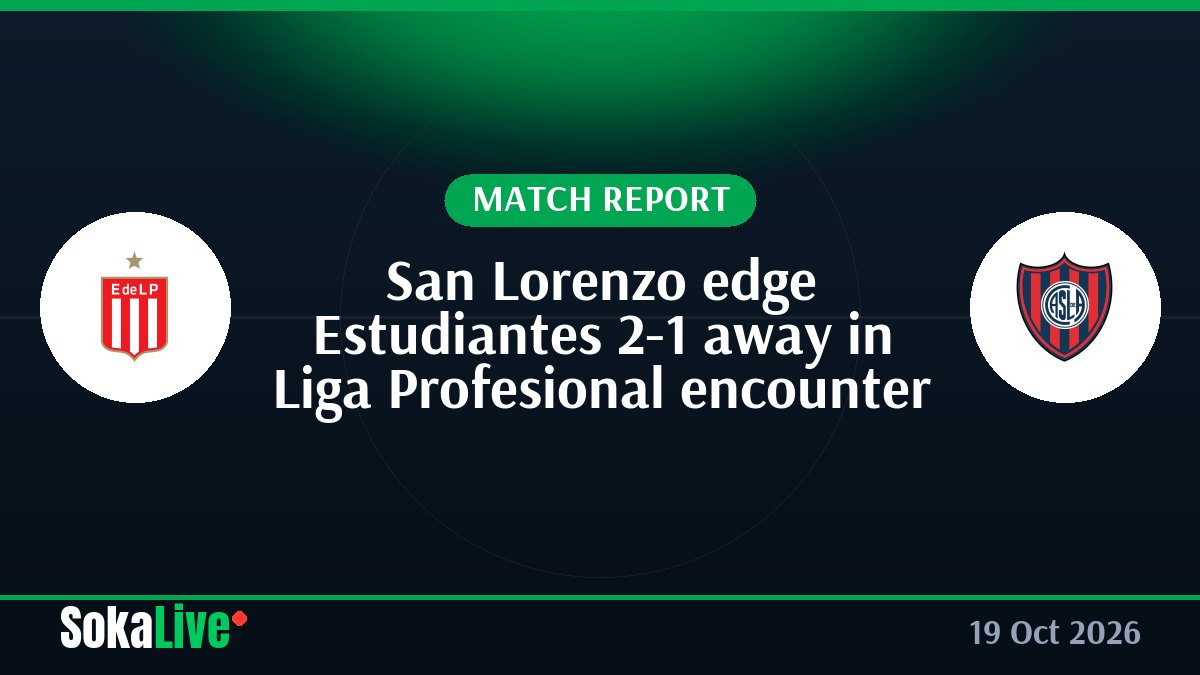 San Lorenzo edge Estudiantes 2-1 away in Liga Profesional encounter