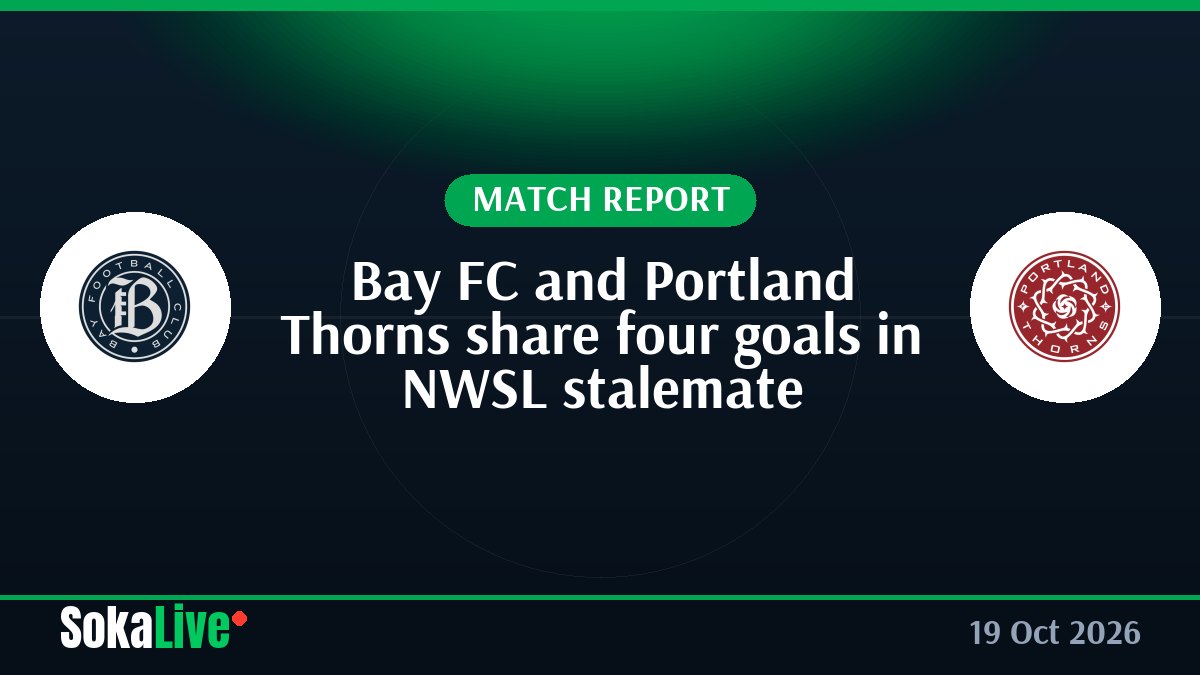 Bay FC and Portland Thorns share four goals in NWSL stalemate