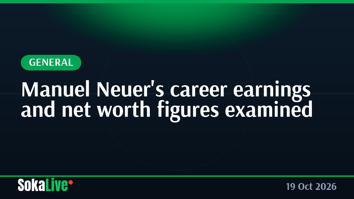 Manuel Neuer's career earnings and net worth figures examined