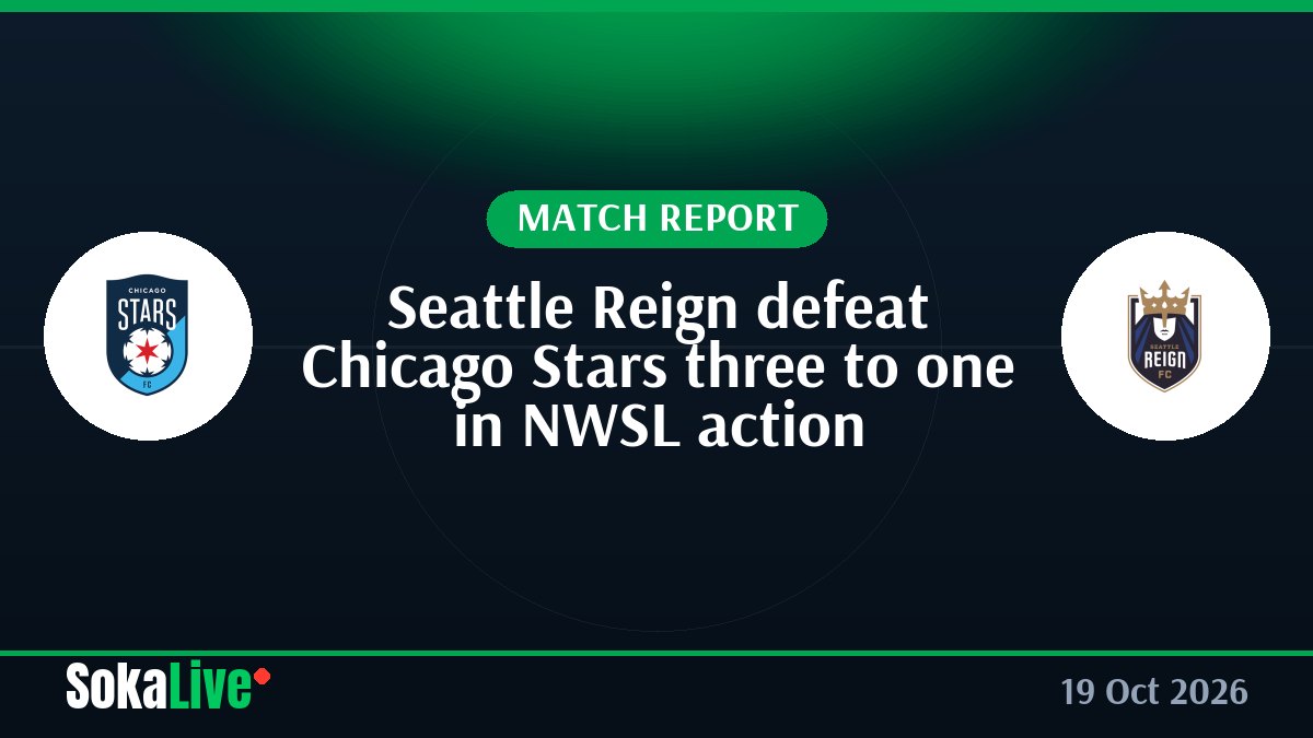 Seattle Reign defeat Chicago Stars three to one in NWSL action